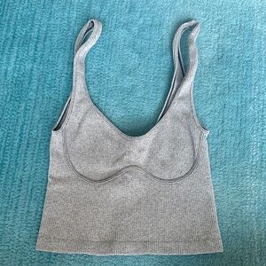 Intimately Free PeoGrey Ribbed Bra - Women Intimates Size Large